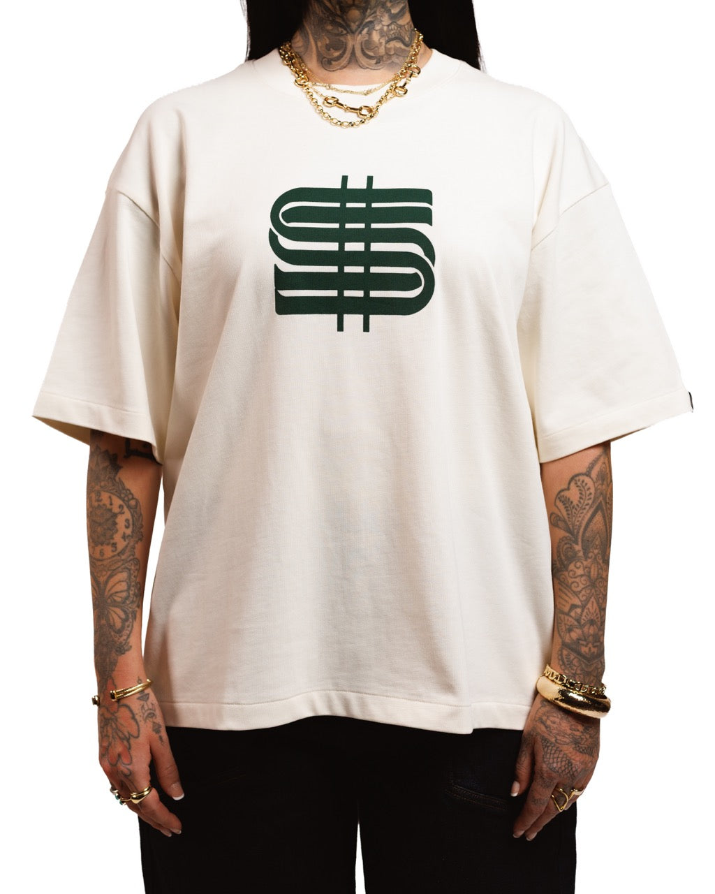 Cream Logo Tee